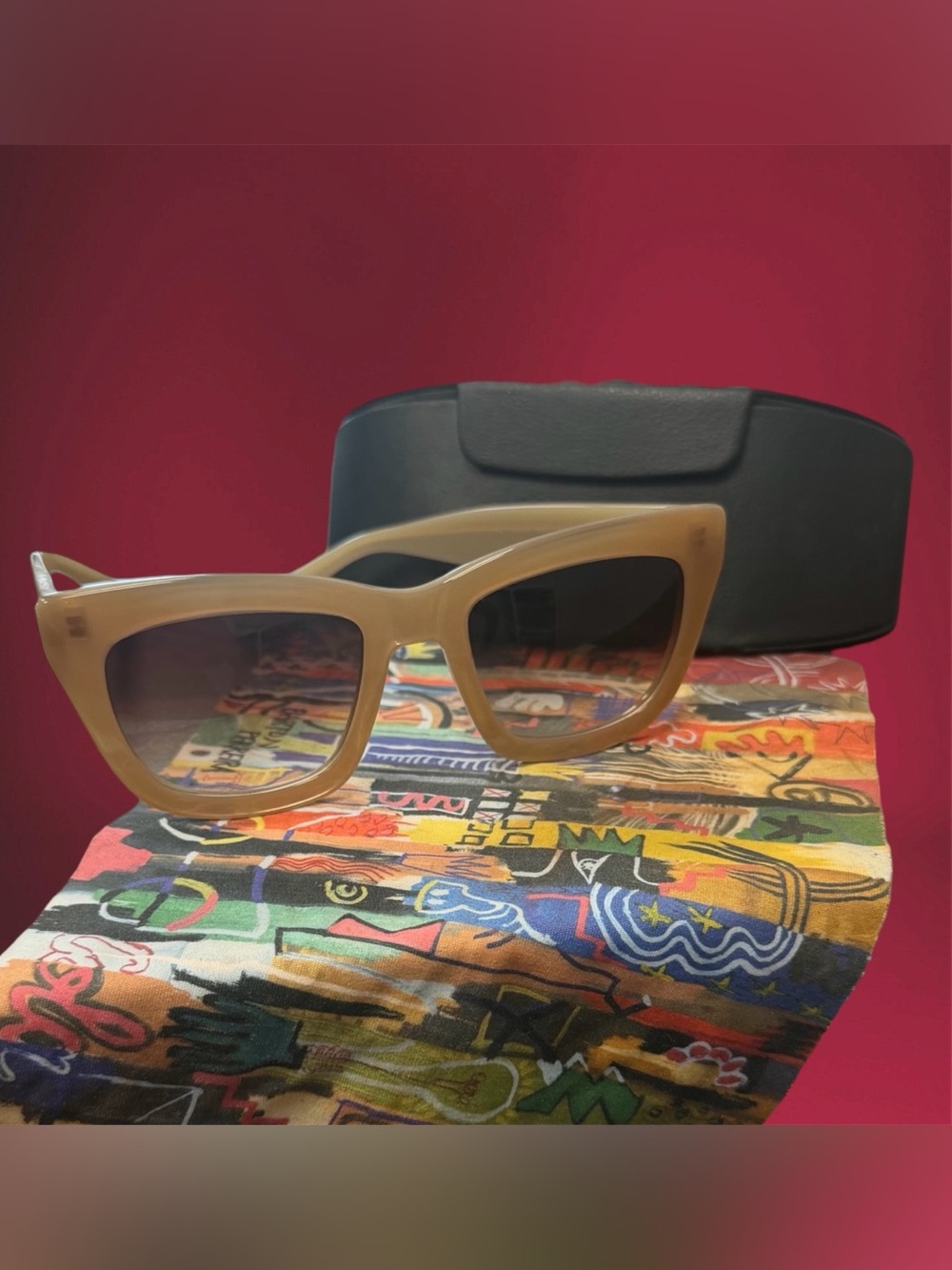 Barton Perreira Sunglasses with Case and Cloth - Picture 2 of 4